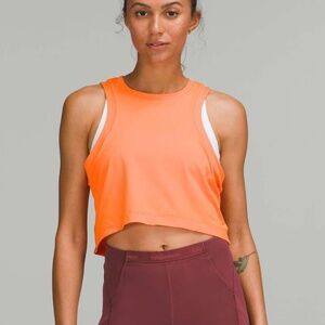 Lululemon Open-Back Cropped Training Tank Top
